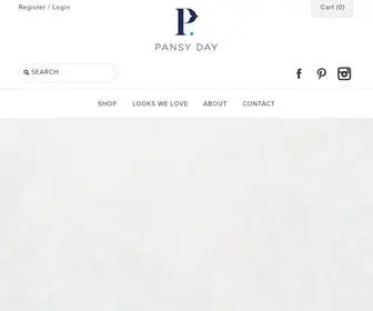 Pansyday.com(Handcrafted artisan jewelry) Screenshot