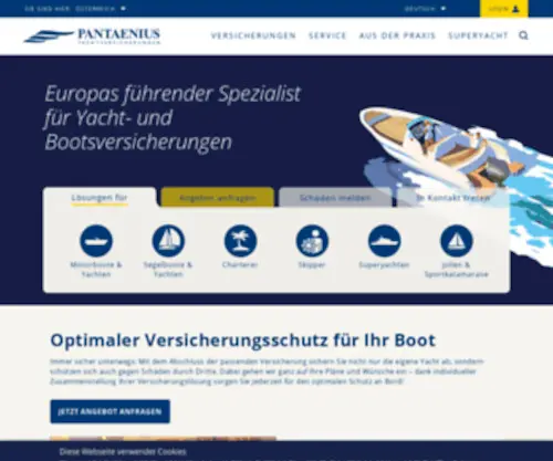 Pantaenius.at(Yachtversicherung) Screenshot