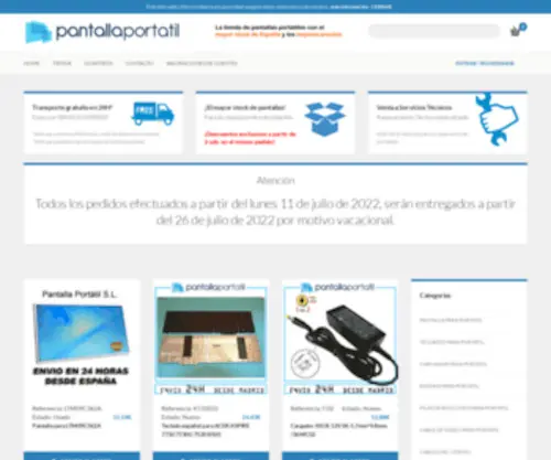 Pantallaportatil.com(Pantallaportatil) Screenshot