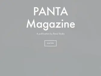 Pantamagazine.com(PANTA magazine) Screenshot