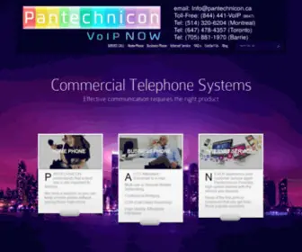 Pantechnicon.ca(VoIP Now) Screenshot