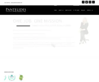 Pantelidespr.com(Public Relations) Screenshot