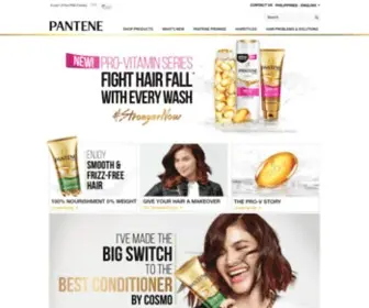 Pantene.com.ph(Pantene Philipines) Screenshot