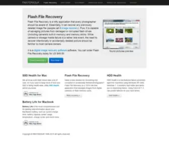 Panterasoft.com(Flash Recovery and HDD Health software by PANTERASoft) Screenshot