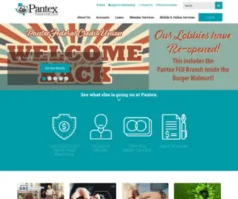 Pantexfcu.com(Pantex Federal Credit Union) Screenshot
