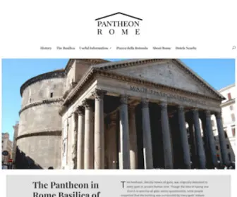 Pantheon-Rome.com(Pantheon Rome Unofficial Guide) Screenshot