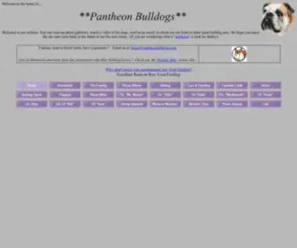 Pantheonbulldogs.com(Pantheon Bulldogs) Screenshot