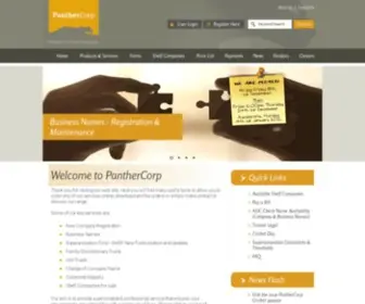 Panthercorp.com.au(Company registrations) Screenshot