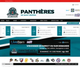 Pantheres.com(Panthères de St) Screenshot