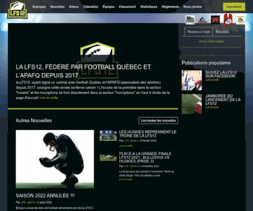 Pantheresfootball.ca(Laurent Pantheres) Screenshot