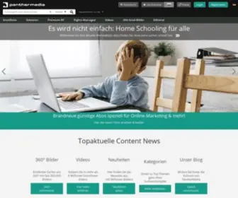 Panthermedia.de(Lizenzfreie Medien bei PantherMedia) Screenshot