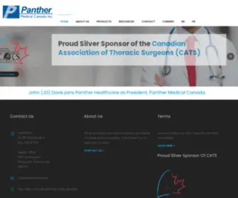 Panthermedical.ca(Panther Medical Canada Inc) Screenshot