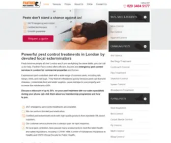 Pantherpestcontrol.co.uk(Reliable Pest Control London) Screenshot