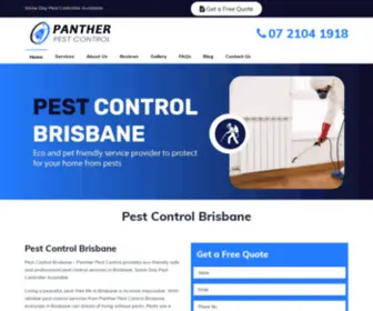 Pantherpestcontrol.com.au(Pest Control Brisbane) Screenshot