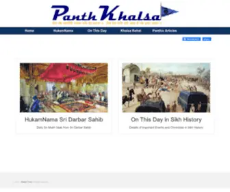 Panthkhalsa.org(HukamNama Sri Darbar Sahib) Screenshot