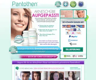 Pantothen.de(CBD Hanf Cannabidiol in Deutschland kaufen. Sarah’s Blessing) Screenshot