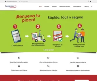 Pantramites.com(Inicio) Screenshot