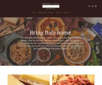 Pantryitaly.com(Pantry Italy) Screenshot