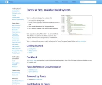 Pantsbuild.org(A fast) Screenshot
