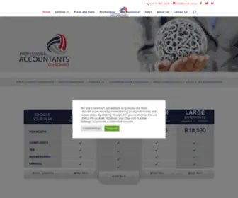 Paob.co.za(Professional Accountants on Board) Screenshot