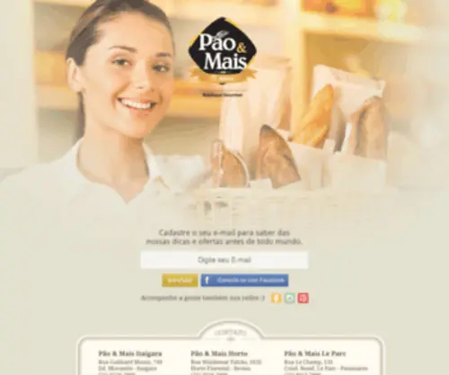 Paoemais.com.br(Pão) Screenshot