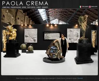 Paolacrema.com(Paola Crema artista) Screenshot