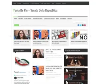 Paoladepin.it(Senato della Repubblica) Screenshot