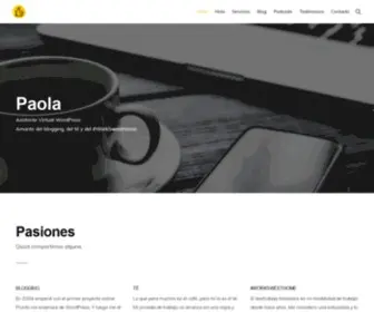 Paoladiaz.net(Paola Díaz) Screenshot
