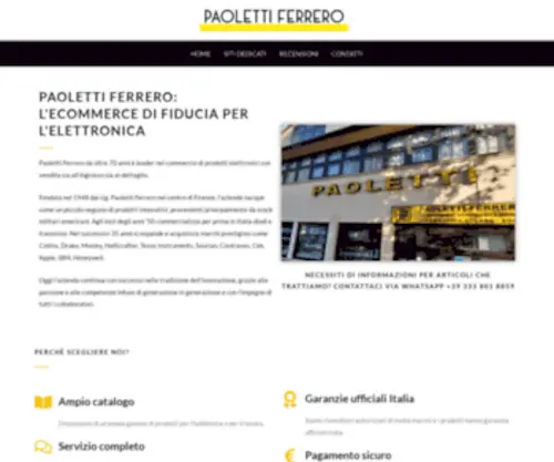 Paolettiferrero.it(Paoletti Ferrero) Screenshot