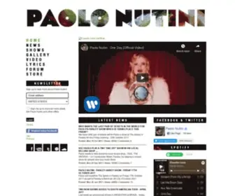 Paolonutini.com(Paolo Nutini Official Website) Screenshot
