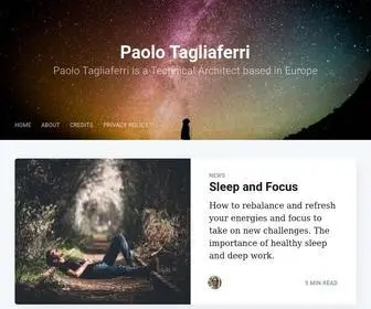 Paolotagliaferri.com(Paolo Tagliaferri) Screenshot