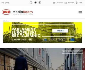 Pap-Mediaroom.pl(PAP MediaRoom portal) Screenshot