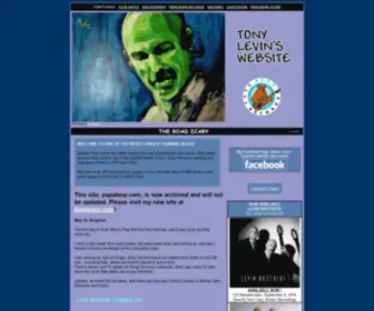 Papabear.com(Tony Levin's Road Diary) Screenshot