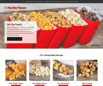 Papabearpopcorn.com(Gourmet Popcorn and Gifts) Screenshot