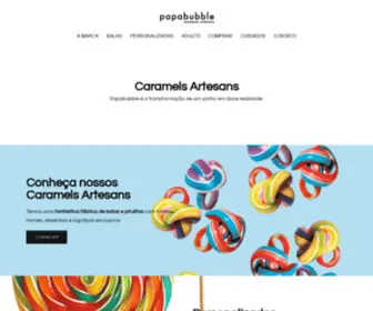 Papabubble.com.br(Caramels Artesans) Screenshot