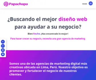 Papachapa.com(Agencia de Marketing Digital 24/7) Screenshot