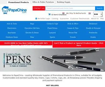 Papachina.com(China Promotional Custom Products Wholesale Supplier) Screenshot