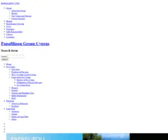 Papafilipou.net(Papafilipou Group of Companies Cyprus) Screenshot