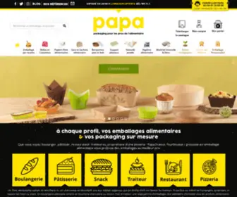 Papafrance.fr(Emballage alimentaire pas cher) Screenshot