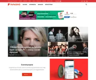 Papageno.hu(FŐOLDAL) Screenshot