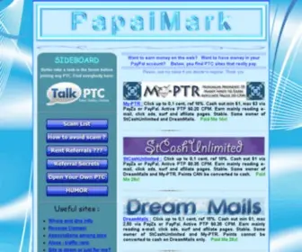 Papaimark.info(Only paying ptc sites) Screenshot