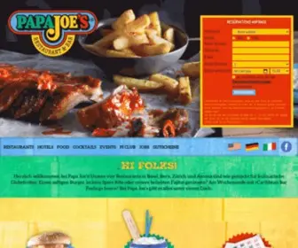 Papajoes.ch(Papa Joe's) Screenshot