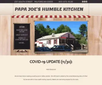 Papajoeshumblekitchen.com(PAPA JOE'S HUMBLE KITCHEN) Screenshot