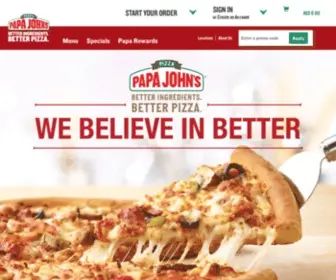 Papajohns.ae(Order Papa John's Pizza online) Screenshot