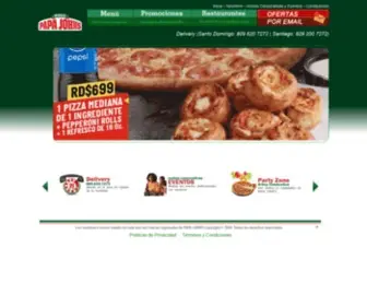 Papajohns.com.do(Papa John’s Pizza) Screenshot