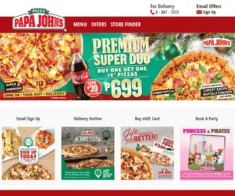 Papajohns.com.ph(Papa John's Philippines) Screenshot