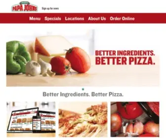 Papajohnsguam.com(Papa John's Guam) Screenshot