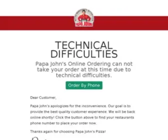 Papajohnspizza.ca(Papa John's Nederland) Screenshot