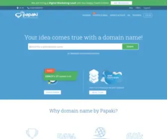 Papakishop.gr(Papaki is the No.1 domain name registrar in Greece and) Screenshot