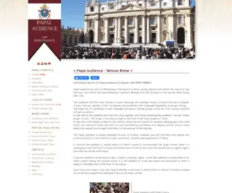 Papalaudience.org(PAPAL AUDIENCE) Screenshot